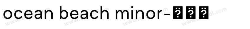ocean beach minor字体转换